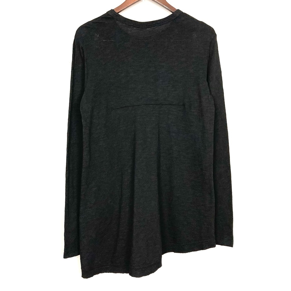 Wilt Asymmetrical Knit TunicTop Women’s Size M Scoop Neck Long Sleeves Black - Picture 7 of 10